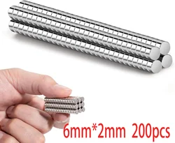 Versatile Mini Round Magnets for Crafts and DIY Projects - Small Size, Big Impact! (6mm  200pcs)