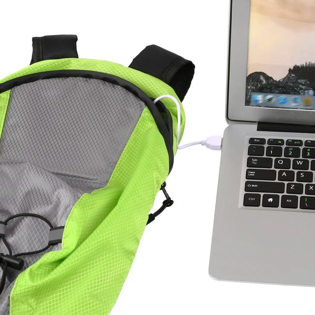 Gilet Velo Clignotant Sac à Dos Cycliste LIXADA Avec LEDs
