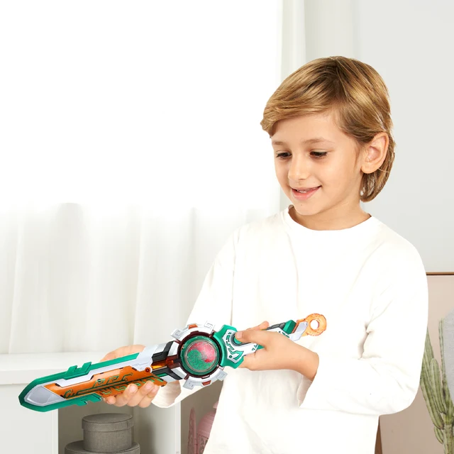 Infinity Nado 6 Split Series-Flaming Wind Dragon Tiger Deluxe Sword Launcher with Detachable Scabbard & Flashing Spinning Top 2