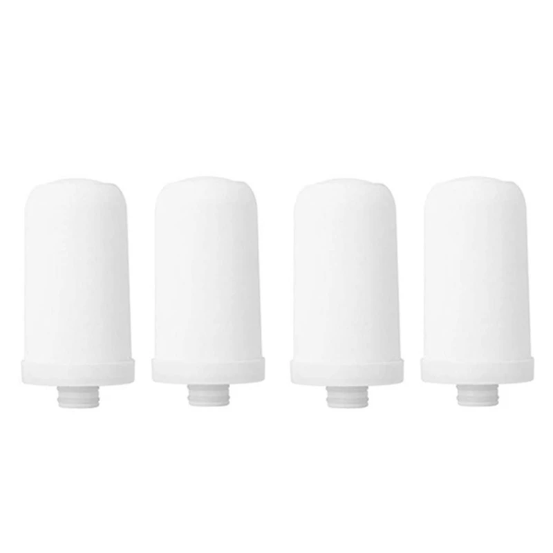 

4PCS Ceramic Filter Water Tap Filtration Tap Water Filter Cartridge Replacement Kitchen Faucet Purifier For Home