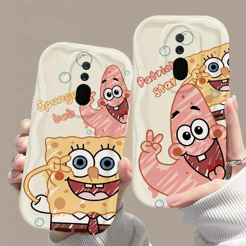 Kawaii Patrick Cartoon Wave TPU Soft Phone Case