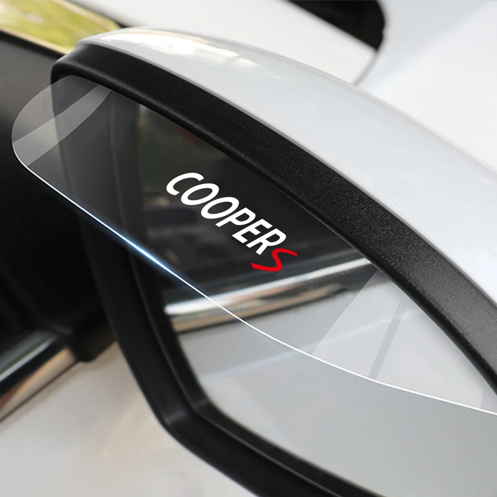 Car Rearview Mirror Rain Eyebrow Shield Cover Protector Auto Exterior Accessories Decor For Mini Coopers R56 R50 R53 R60 F56 F54