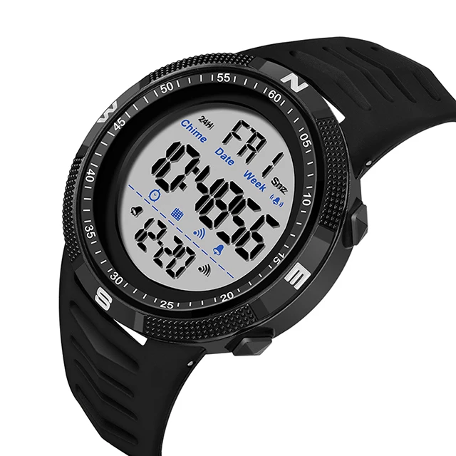 2022 New Digital Men Sports Fashion Watch Calendar Chronograph Alarm Clock 50M Waterproof Military Wristwatch Relogios Masculino 