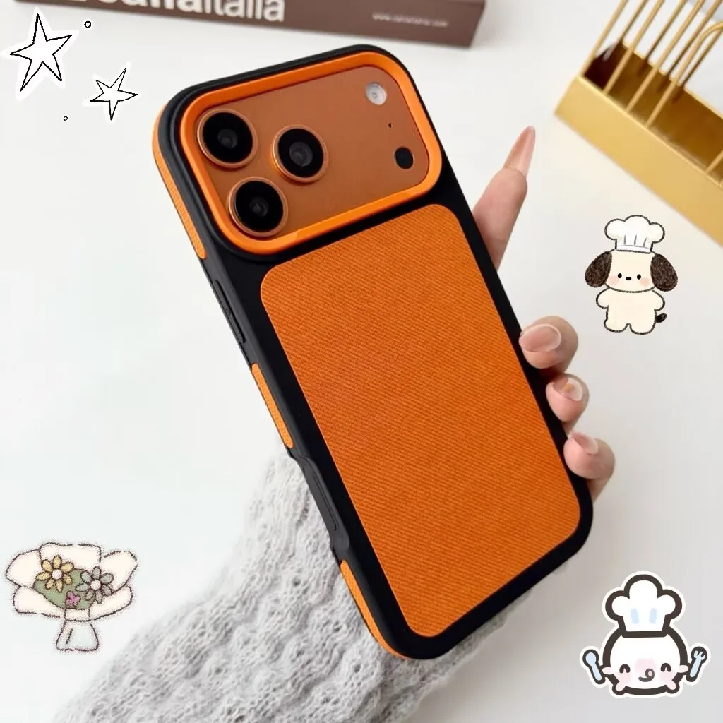Luxury Retro Denim Texture PU Leather Shockproof Phone Case with Anti-Fingerprint Protection