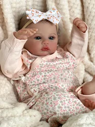 17inch Already Finished Reborn Baby Doll Meadow Soft Body 3D Painted Skin with Visbile Veins Collectible Art Doll Christmas Gift