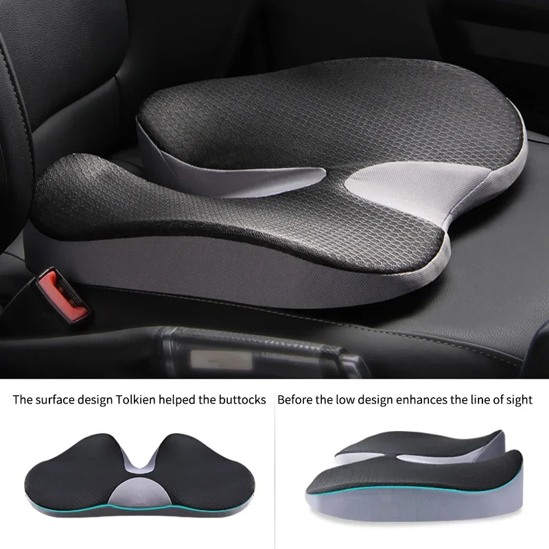 Memory Foam Cushion Non Slip Orthopedic Prostate Cushion for Tailbone Sciaticaback Pain Relief Comfort Chair Car Seat