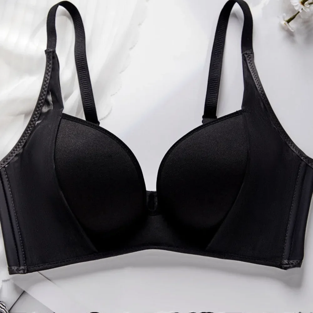 10CM Extra Thick Push Up Bra for Small Chest Anti Sagging Underwear Comfortable Support Wireless T-Shirt Bra 2024 Summer New 2