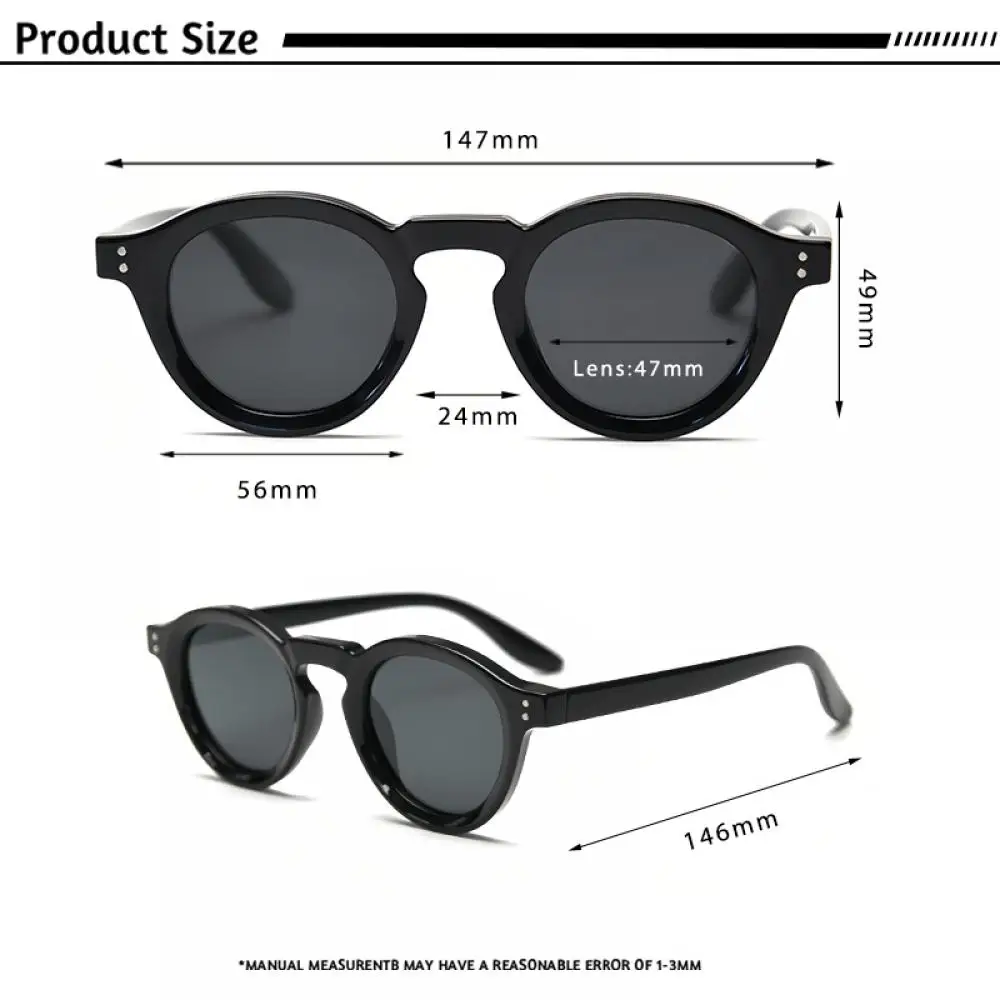 CATERSIDE Retro Runde Männer Optische Sonnenbrille Tr90 Hohe Qualität Angepasst Rezept Sonnenbrille Frauen Fahren Angeln Gläser – Detail 4