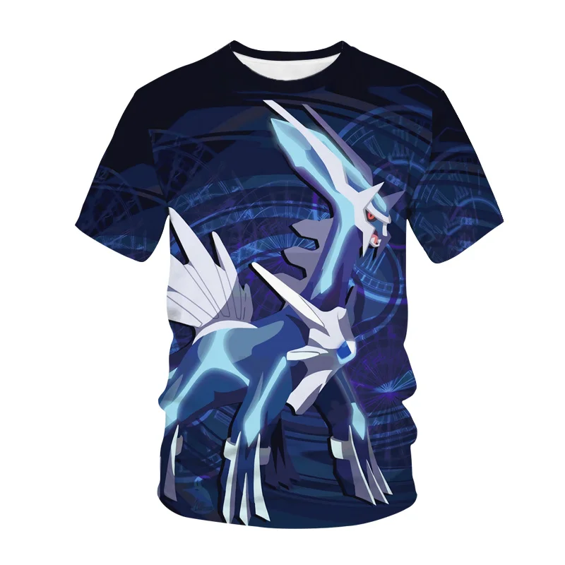 2022 New boys girls pokemon 3D T-shirt Casual Short Sleeve O-Neck Fashion anime Printed t shirt kids fashion lively T shirts T-Shirts cheap