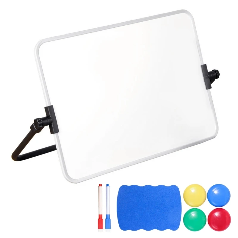 

co231 Double Sided Mini Desktop Whiteboard, Magnetic Small Whiteboard