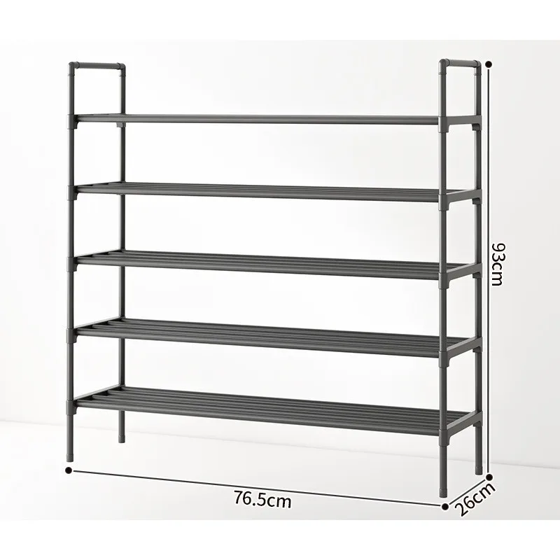 Проста полиця для взуття побутова багатофункціональна багатоповерхова дверна стійка для зберігання в приміщенні та на вулиці Стелаж для зберігання студентського гуртожитку