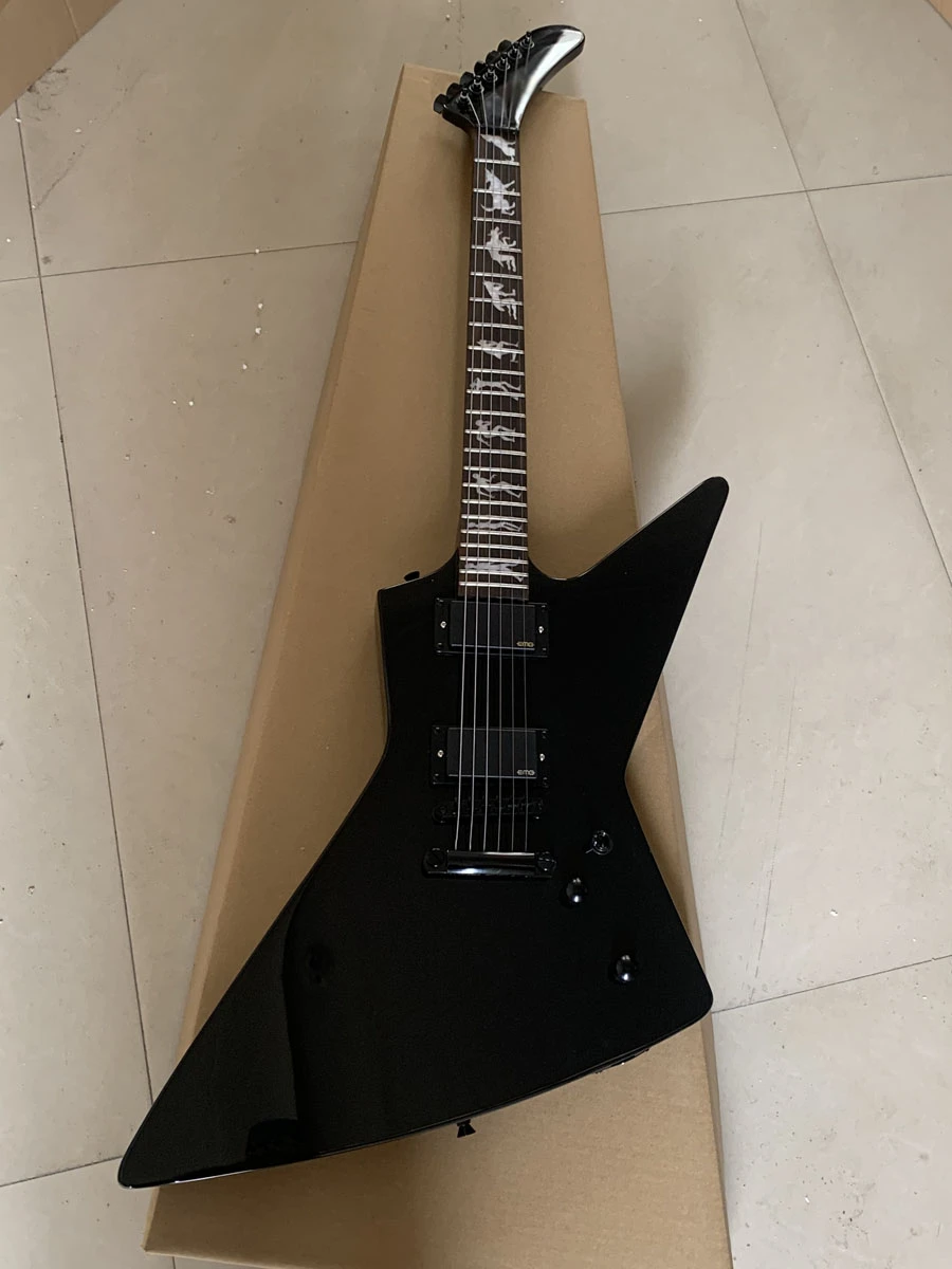 Metallic James Hetfield Man to Wolf Explorer Electric Guitar