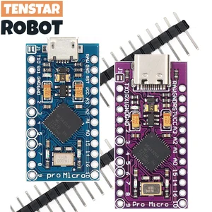 Микроконтроллер Pro Micro с Загрузчиком ATmega32U4 5 В/16 МГц, модуль контроллера Mega32U4 Leonardo для Arduino