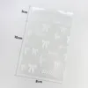 50Pcs INS Ballet Photocard Protector Cute Bowknot Print Self-adhesive Opp Bags Card Sleeve Gift Packaging Self Sealing Bag 6