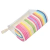 Durable Women's Grass Knitted Handheld Cosmetic Storage Bag Transparent Toilet Products Cosmetic Handheld Storage Bag 2