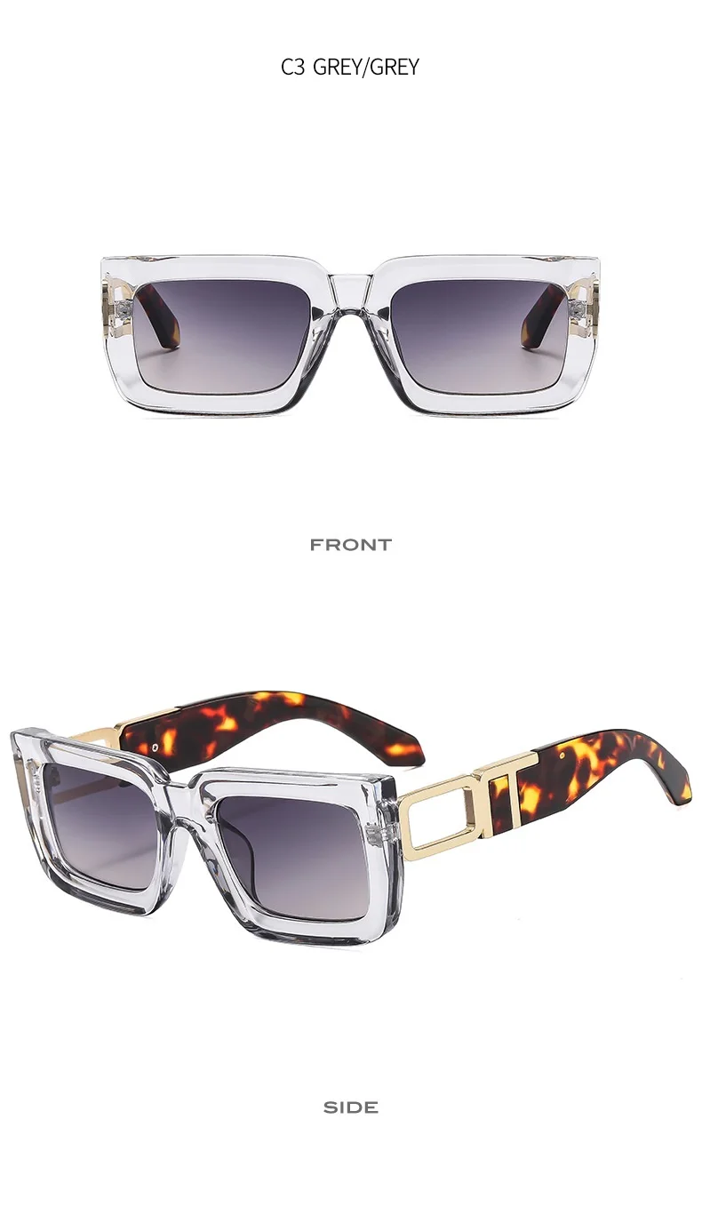 Nuovi occhiali da sole quadrati retrò per donna uomo occhiali da sole occhiali moda tonalità maschili occhiali di marca UV400_voghion.com