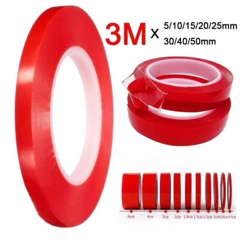 

3M Transparent Acrylic Double Sided Tape Heavy Duty Nano Tape Traceless Washable Adhesive Sticker Clear Sticky Power Foam Tapes