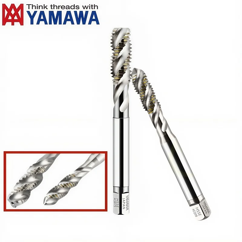 1PCS 일본 야마와 HSSE 나선형 플루트 탭 M1M1.5M1.6M1.7M1.8M2M2.5M2.6M3M3.5M4M4.5M5M6-M8 나사산 나선형 포인트 탭