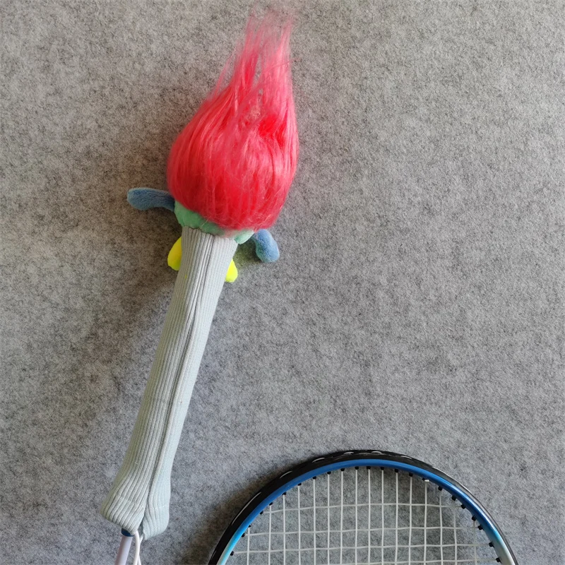 Dopamine Genie Badminton Racket Handle Cover Plush Doll Grip Protectors Handcraft Gift