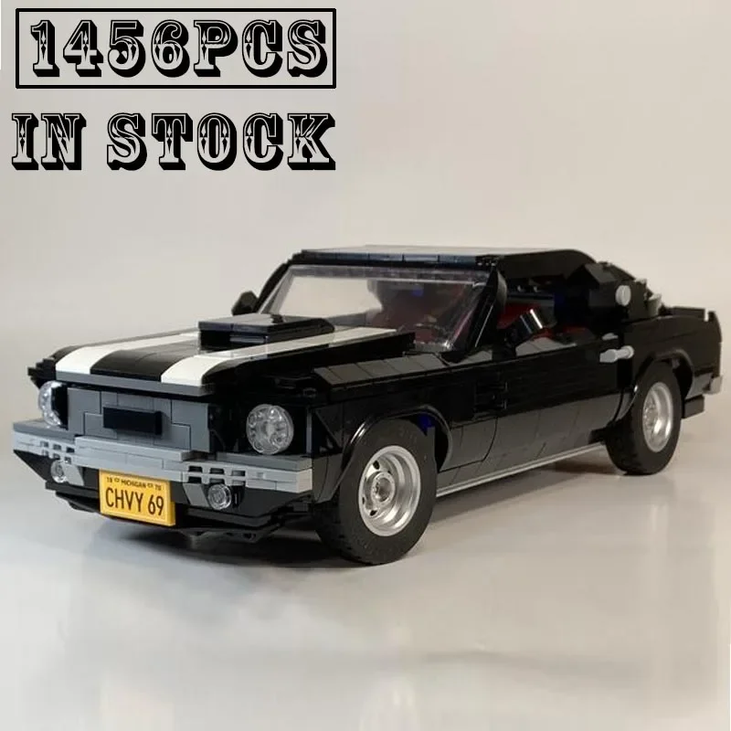 

Новинка в наличии 1969 Ретро мышечный автомобиль Camaro Z28 10304 спортивный автомобиль строительные блоки модели кирпичей игрушки для мальчиков Рождественский подарок набор