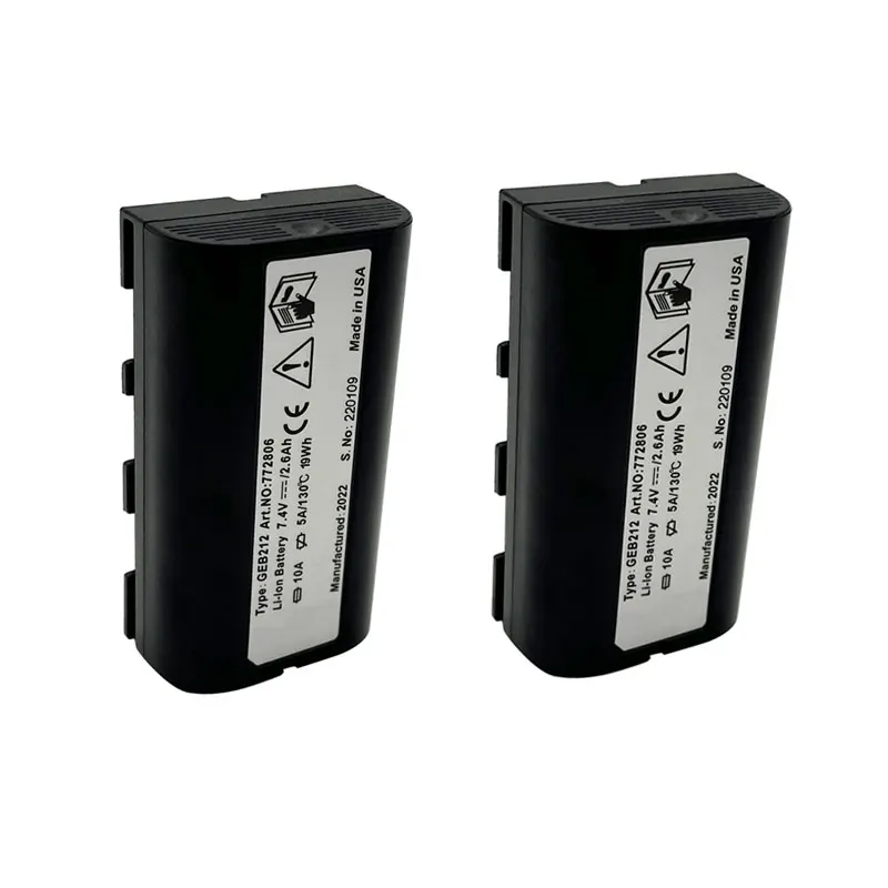 

10pcs GEB212 battery Compatible for Leica total stations 2600mAh 7.2V surveying instrument ATX1200 RX1200 GPS GRX1200