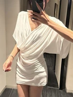 Tops plissés sexy à col en V pour femme, style Y2K, Ropa Mujer, mode, tous styles, t-shirts d'été, nouveaux vêtements coréens à manches courtes pour femmes 2026 3