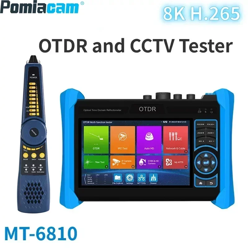 

Новая система многофункциональный Тестер OTDR 5,4 дюймов OTDR и 8K H.265 CCTV IP AHD CVI TVI OPM VFL волоконно-оптический тестер