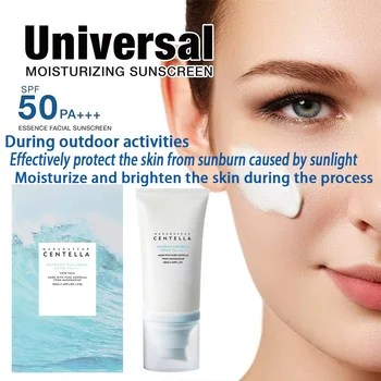 Original 50 Facial Sunscreen Centella Protector Solar Sunblock Skin Whitening Cream Korean Moisturizing Protector New Care Body 1