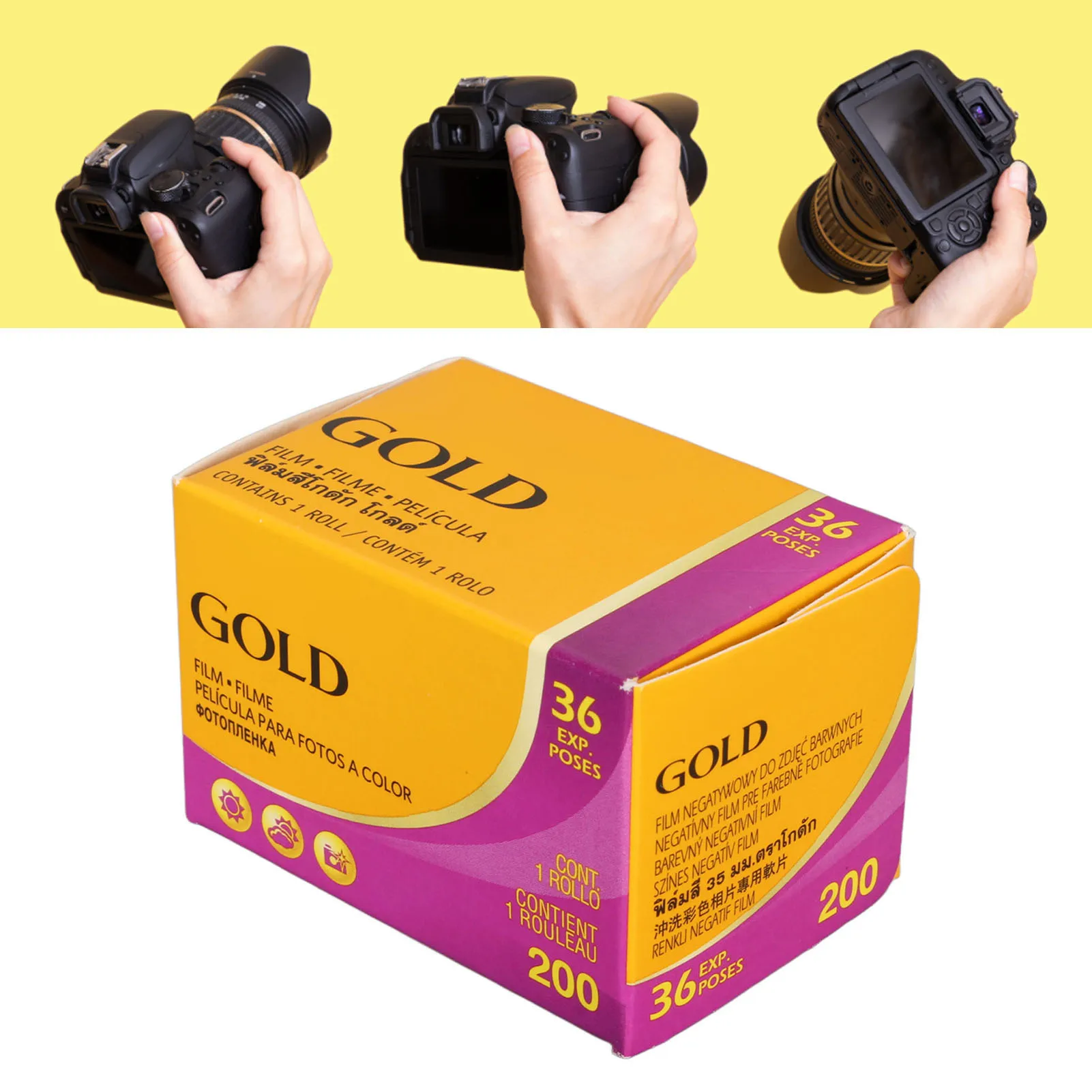 35mm 필름 골드 200 컬러 네거티브 필름 전문가용 ISO 200 36매 촬영 35mm 필름 (코닥 카메라용) 코닥 135 골드 필름용