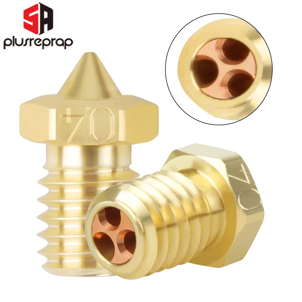 New Clone CHT Nozzle 0.4mm 0.6mm 0.8mm E3DV6 Brass Copper Nozzles High Flow Extruder Print Head For Voron Anycubic Kobra Printer