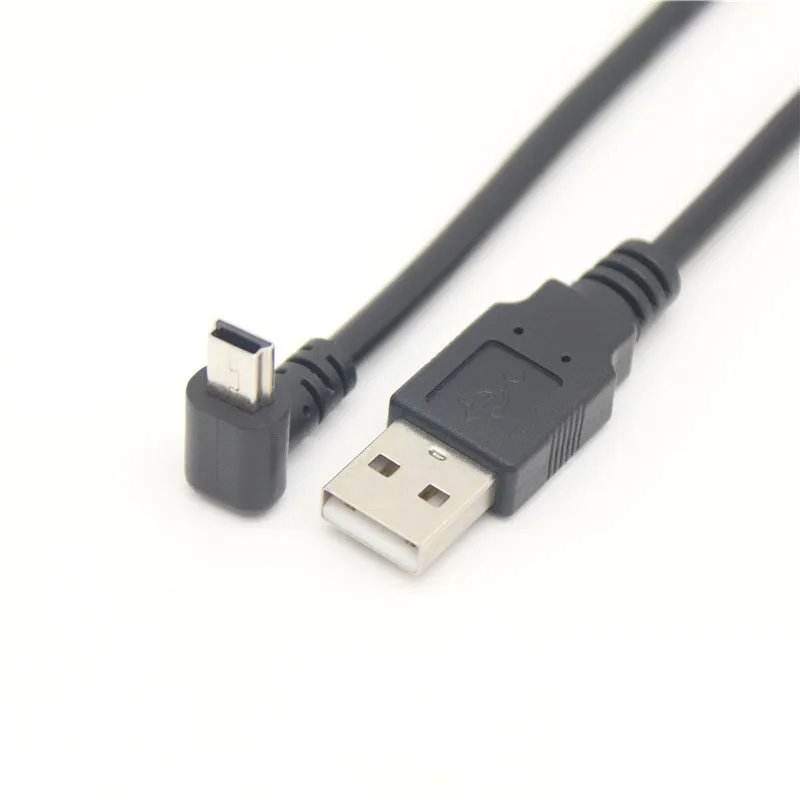 90 degree elbow mini usb Charging Cable up and down left and right elbow T-port V3