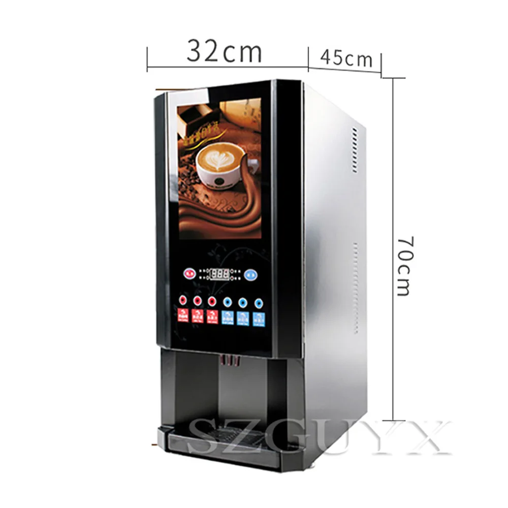 Household small automatic instant coffee machine milk tea coffee machine commercial hot and cold beverage machine 220v 1600W 6