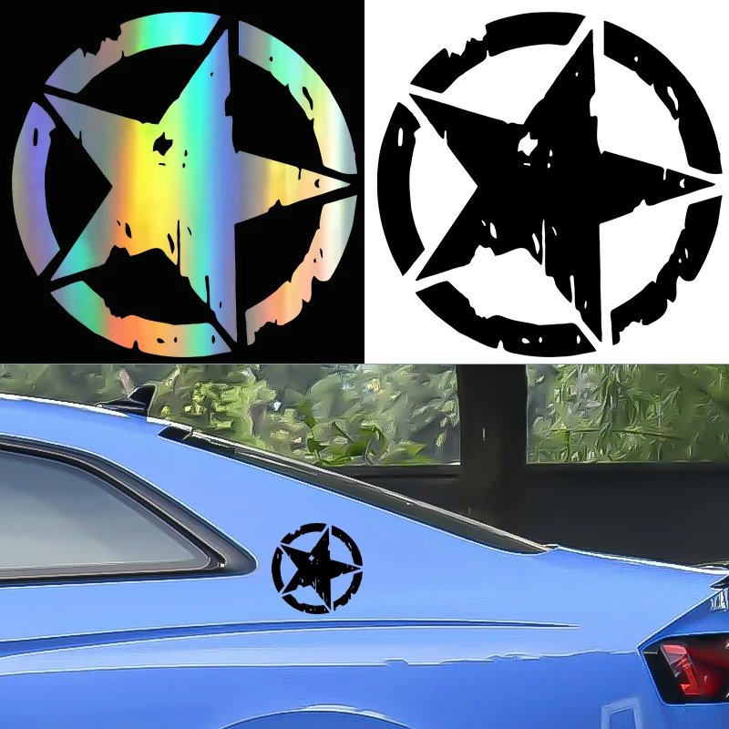 Car stickers 12X12CM 3 Colors Star Graphic Motorcycle Decals Vinyl Car-Styling