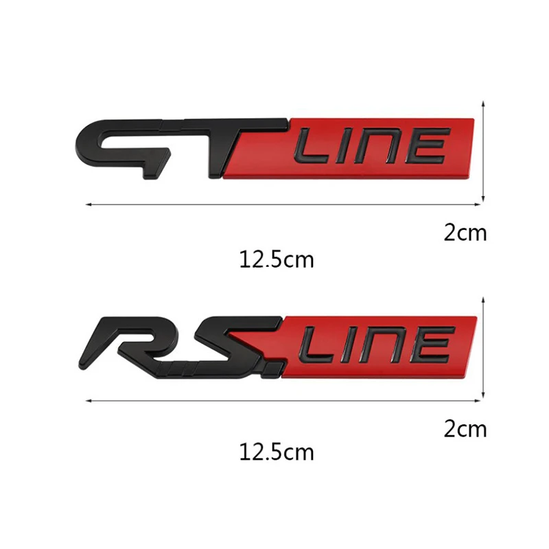 Car Metal GT RS Line Badge Emblem Decals Sticker For Renault Logan Clio Megane 2 3 4 Captur Koleos Espace Twingo Duster Kadjar car badge sticker