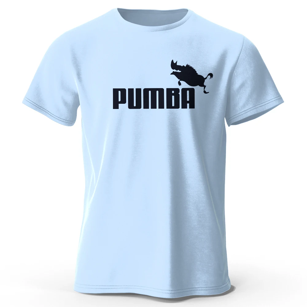 Pumba-Themed Men's Oversized Graphic T-Shirt - 100% Cotton Summer Tee
