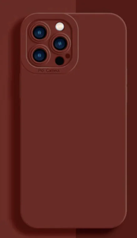 Solid color 15/14 phone iPhone 12/13 Promax soft case XS/XR all inclusive/78p/6p anti drop_voghion.com