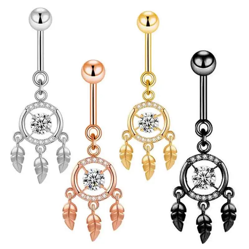 

Wholesales Mix Color Belly Ring 14G Belly Piercing Jewelry Butterfly Snake Belly Button Rings Dangle Navel Bar Dangle Piercings