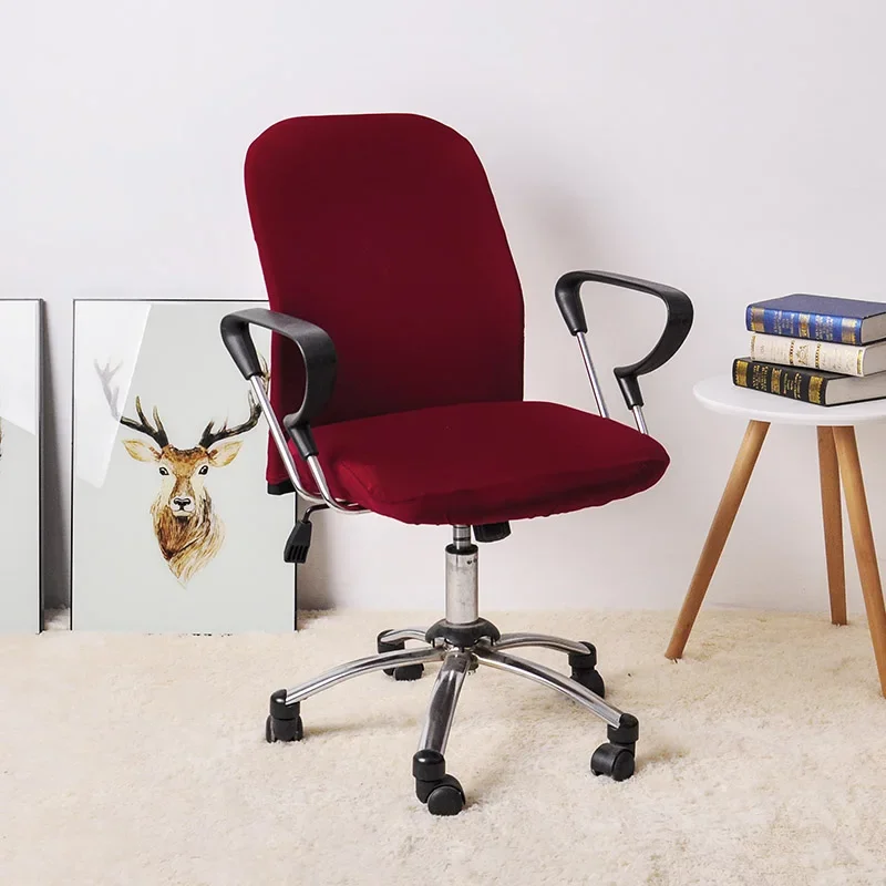 

Spandex Plaid Office Chair Cover Computer Seat Protector Para Sillas Stretch Seat Case 2 Pieces Set Removable and Washable