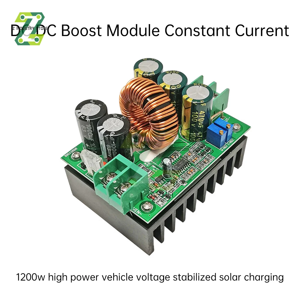

DC-DC модуль бустера, DC10-36V до DC12-80V, Модуль повышения постоянного напряжения и тока, регулируемый для стабилизатора напряжения источника питания
