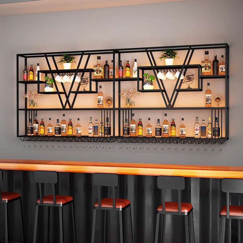 Luxury Storage Bar Cabinet Kitchen Rack Cup Soggiorno Designer Display Coffee Corner Cabinet Metallo Vino Armadio Mobili Per La Casa