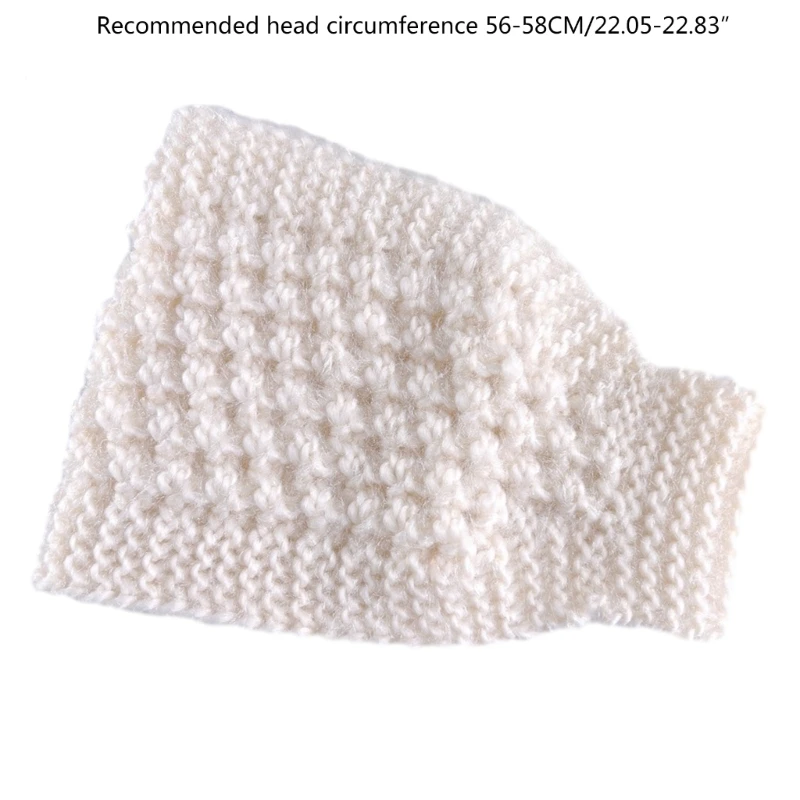 Winter Wide Headband for Woman Thick Knit Hairband Earmuffs Headband/Neck Warmer