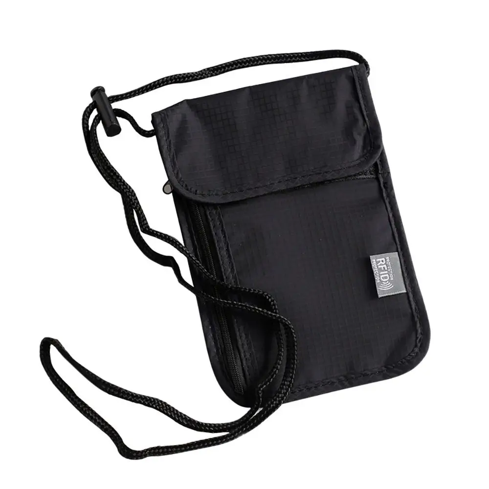 Waterproof RFID Nylon Travel Document & Passport Neck Wallet