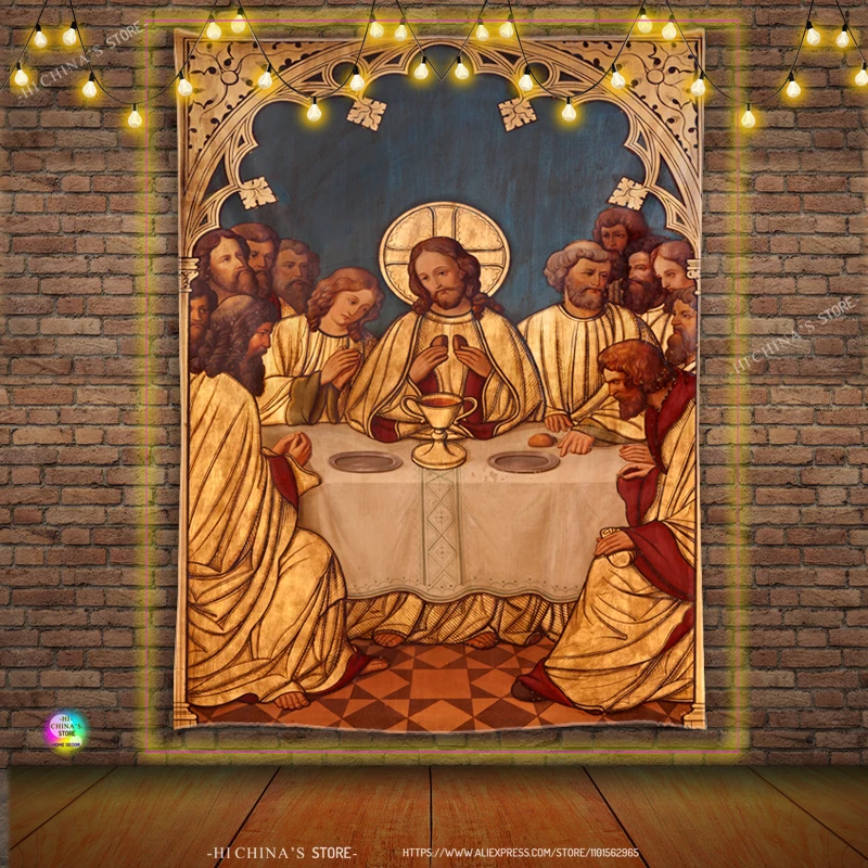 Christus Jesus nach Hause dekorative Engel ästhetische Zubehör Wandbehang christliche Kirche Wand dekoration Jungfrau Mary Raum dekor Kunst – Detail 2