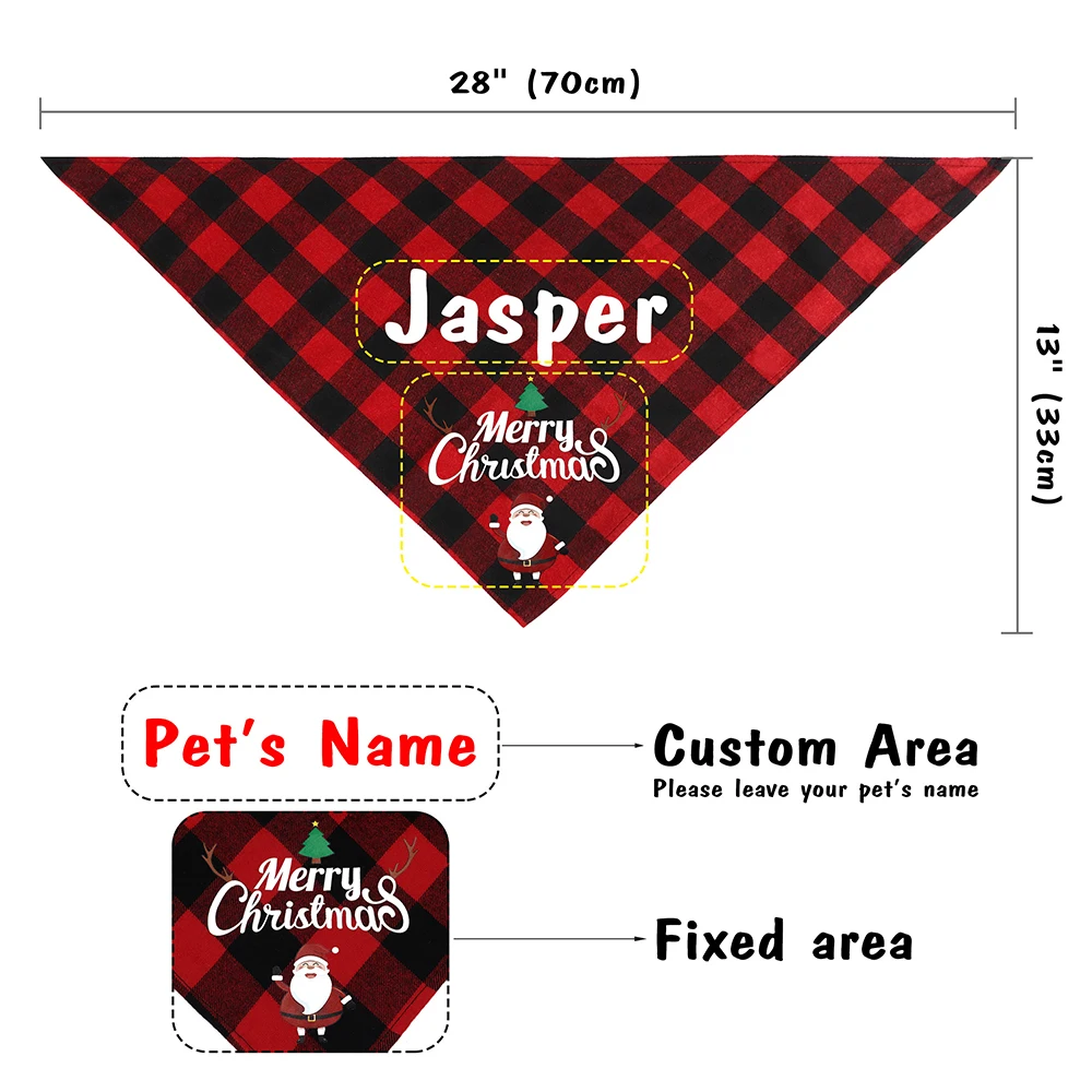 Bibs - Bandanas With Names Printed For Dogs
