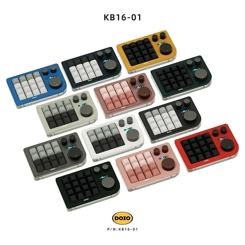 

DOIO 16-Key Tri-Knob Custom Mechanical Keyboard KB16-01 RGB Numeric Keypad Compatible With Windows Macos