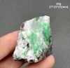 Natural emerald mineral specimen + healing quartz crystals and stones rock gemstone 4