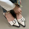 Pointed Toe Pumps Women Square Heels Shoes Fashion Luxuy Footwear Female Ankle Strap Shoes Ladies High Heels Sandals 2025 4