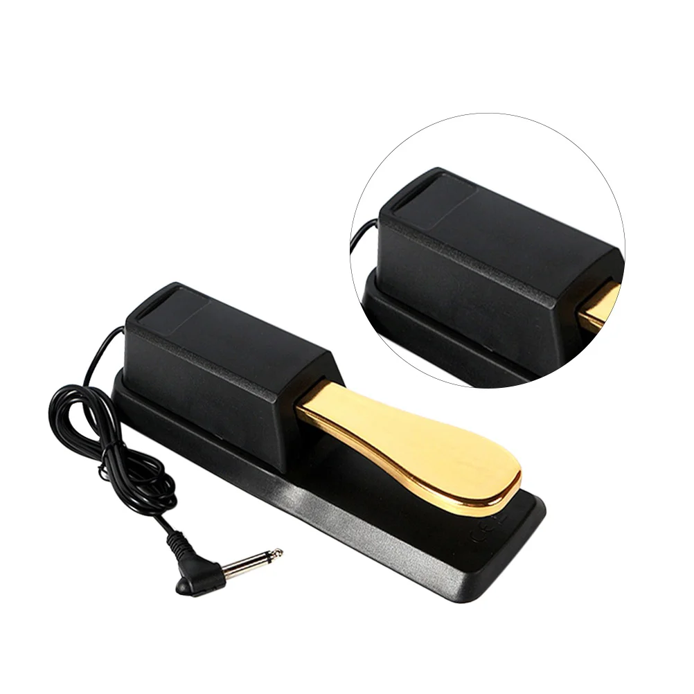

Piano Keyboard Sustain Pedal with Piano Action Electric Piano Damper Pedal for Electronic Keyboards Digital Piano Black