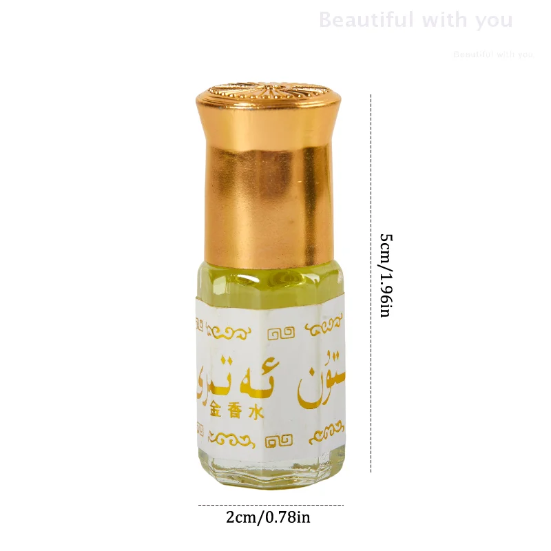 3ML Saudi Essential Oil Perfume Floral Notes Lasting Fragrance For Women Flower Flavor Perfume Essence Oil Body Deodorization
