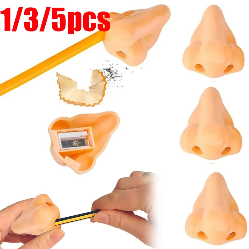 Pencil sharpener, Creative Nose Pencil Sharpeners Funny Pencil Cutting Tools School Supplies Student Stationery Classroom Teacher Rewards Gift